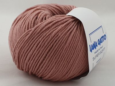 Lana Gatto Super Soft ( 14393 розовое дерево) 100% меринос экстрафайн 50 г/125 м