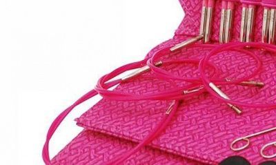 ЛЕСКА ВРАЩАЮЩАЯСЯ, ДЛЯ СПИЦ ДЛИНЫ 7см, РАЗМЕР 50 СМ, ЦВЕТ PINK 